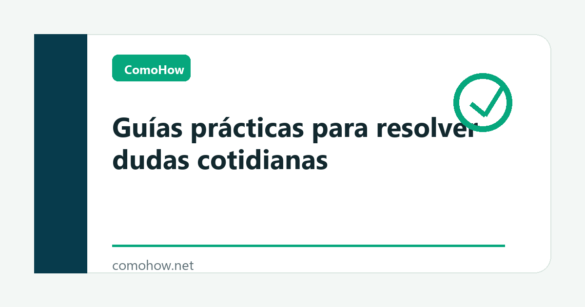 Portada de ComoHow