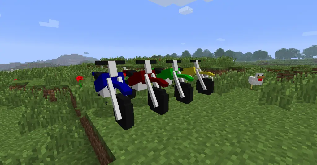 hacer una bici en minecraft