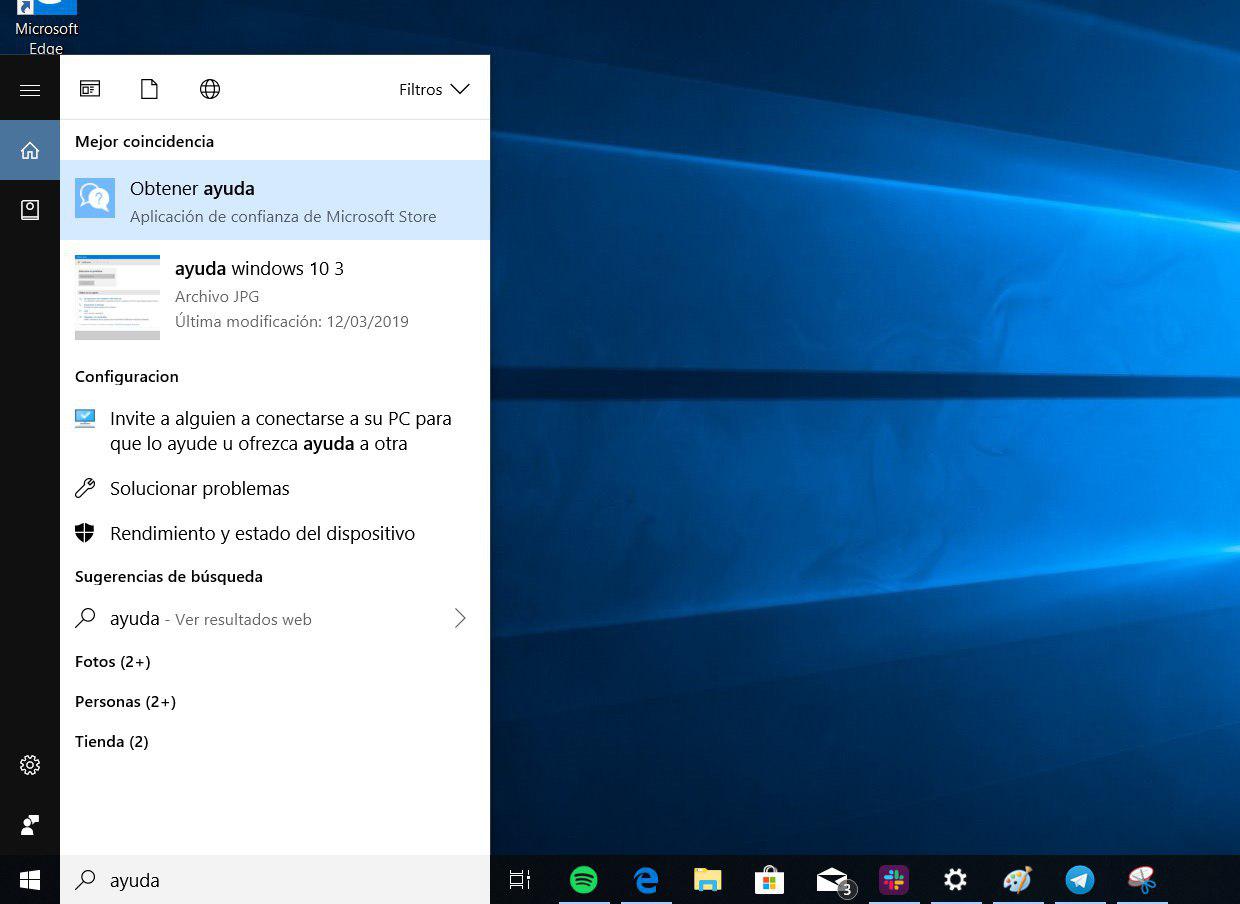 Como obtener ayuda en Windows 10