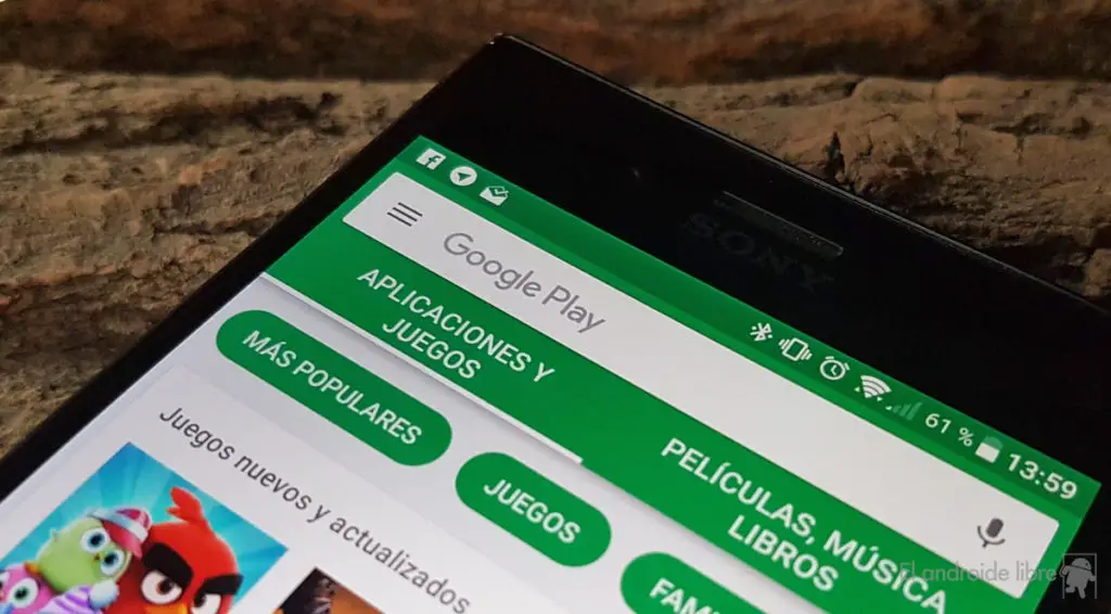 cambiar la cuenta de Google Play