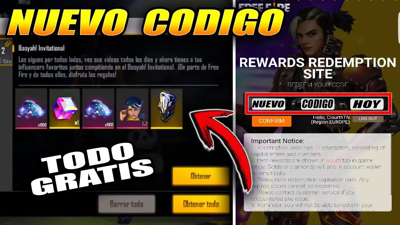 ¿Cómo canjear códigos de Free Fire Paso a Paso?