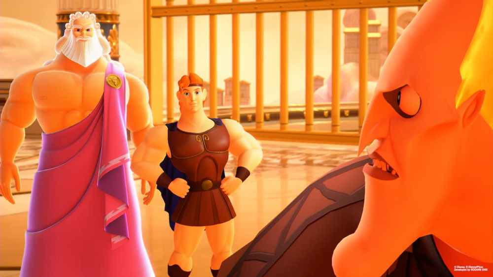 Zeus, Hércules y Hades en Kingdom Hearts 3