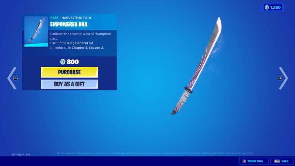 herramienta de recolección de dha potenciada en fortnite