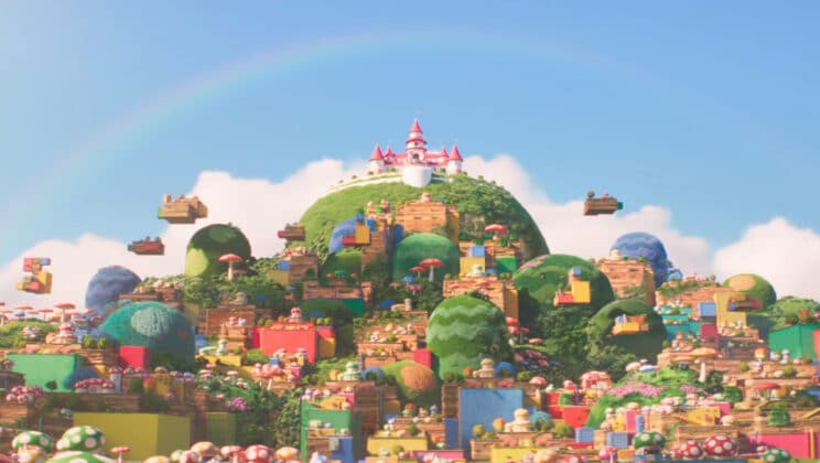 Mario viaja por el Reino Champiñón en el video musical de Super Mario Bros.